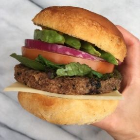 Gluten-free Vegan Veggie Burgers with Avocado